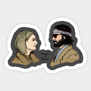 Margot and Richie Tenenbaum - In color! Sticker